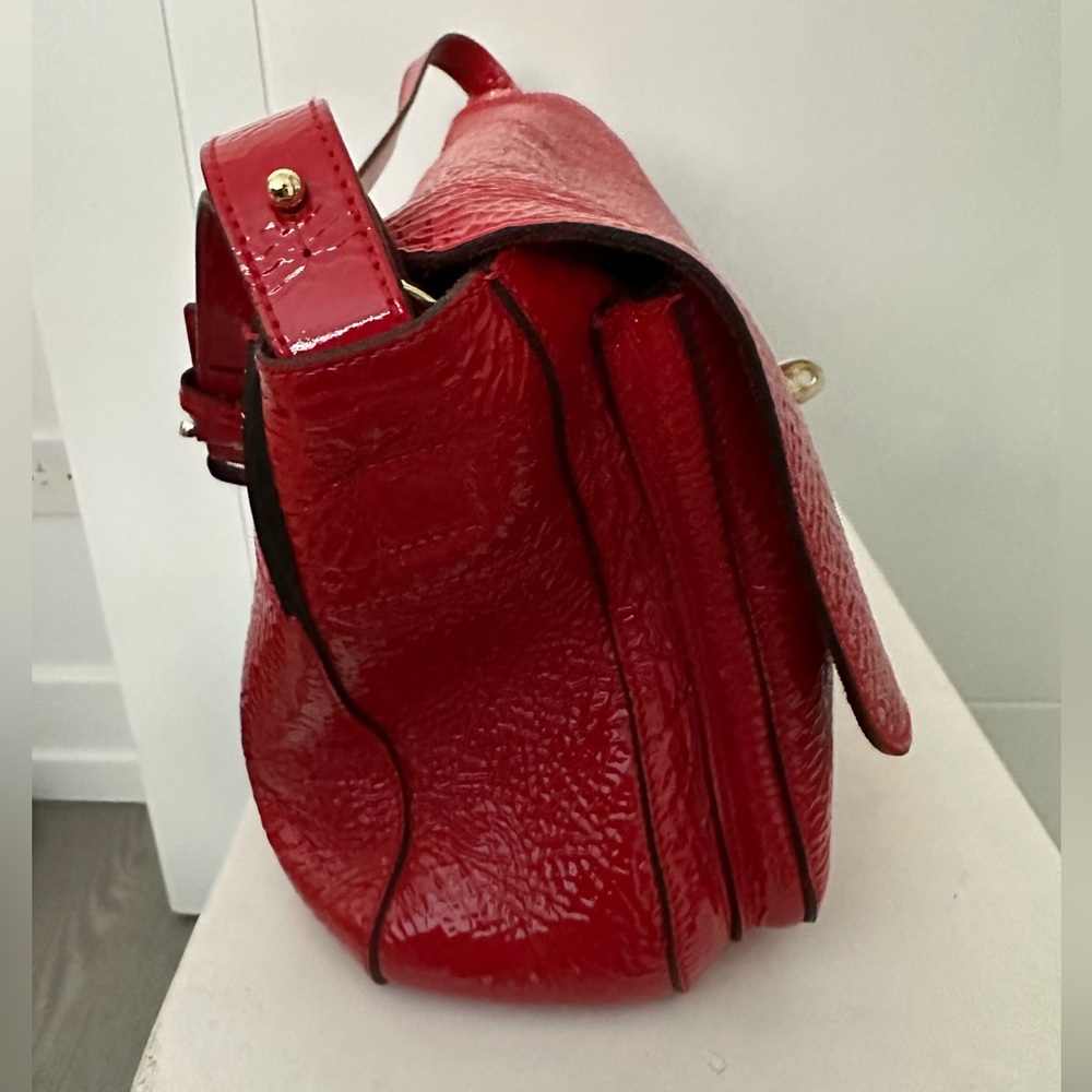 Mulberry Bayswater Shoulder Clutch in Tomato Red - Picture 4 of 9